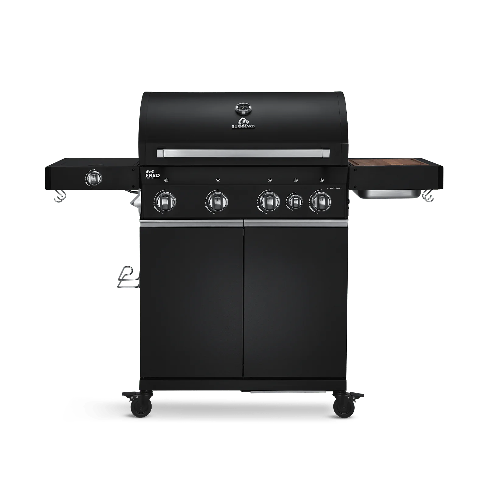 BURNHARD Big FRED Deluxe Gasgrill 4-Brenner in der Farbe Schwarz