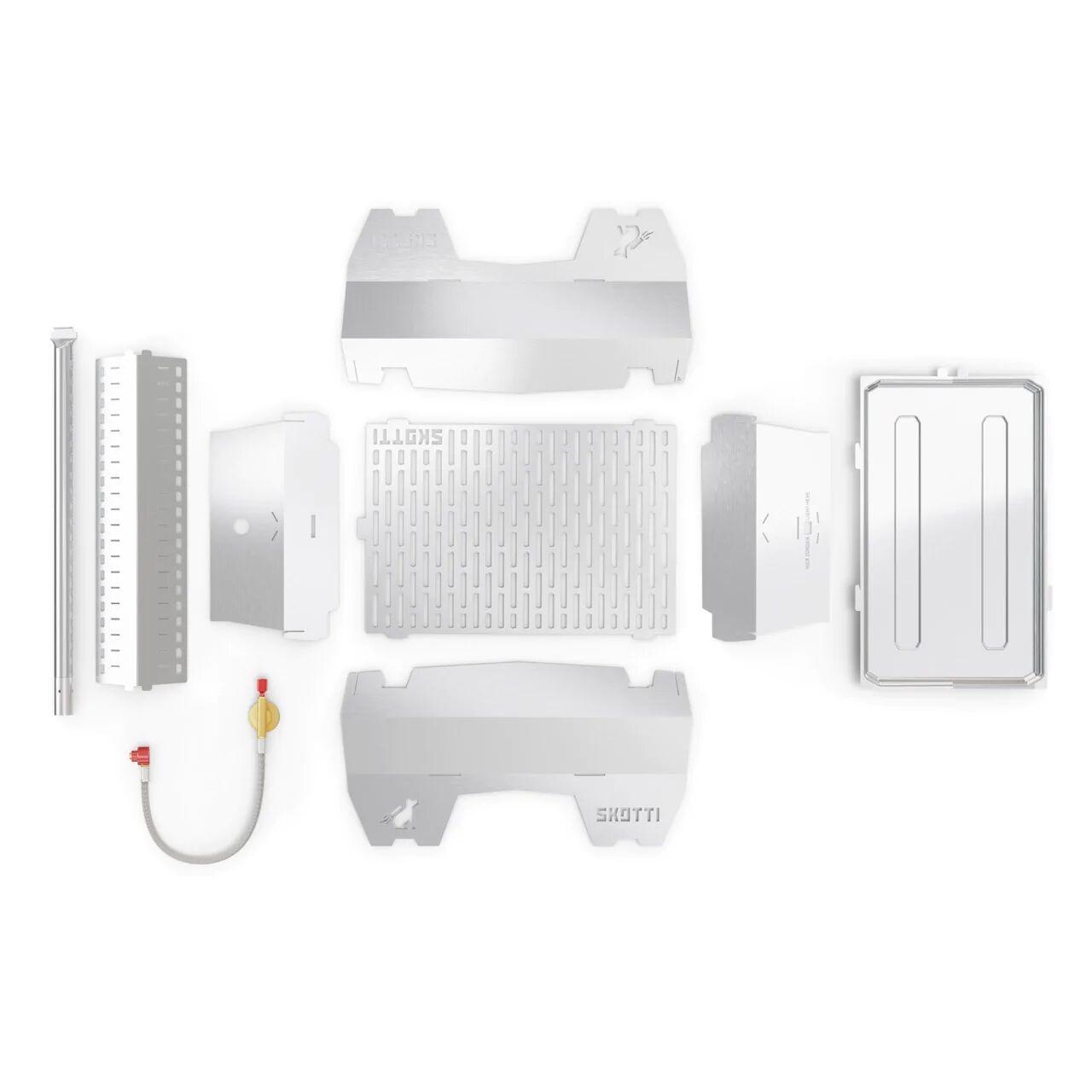 2te Wahl SKOTTI Grill 2.0 aus Edelstahl + Gasschlauch mit Regulator von SKOTTI 2te Wahl SKOTTI Grill 2.0 aus Edelstahl + Gasschlauch mit Regulator von SKOTTI