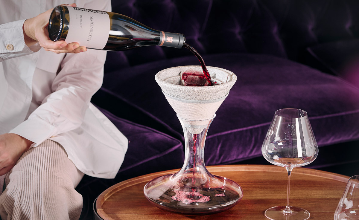 DENK Keramik Weinaktivierer CeraActiv® | Weinbelüfter für Rotwein, Weißwein & Spirituosen - WA