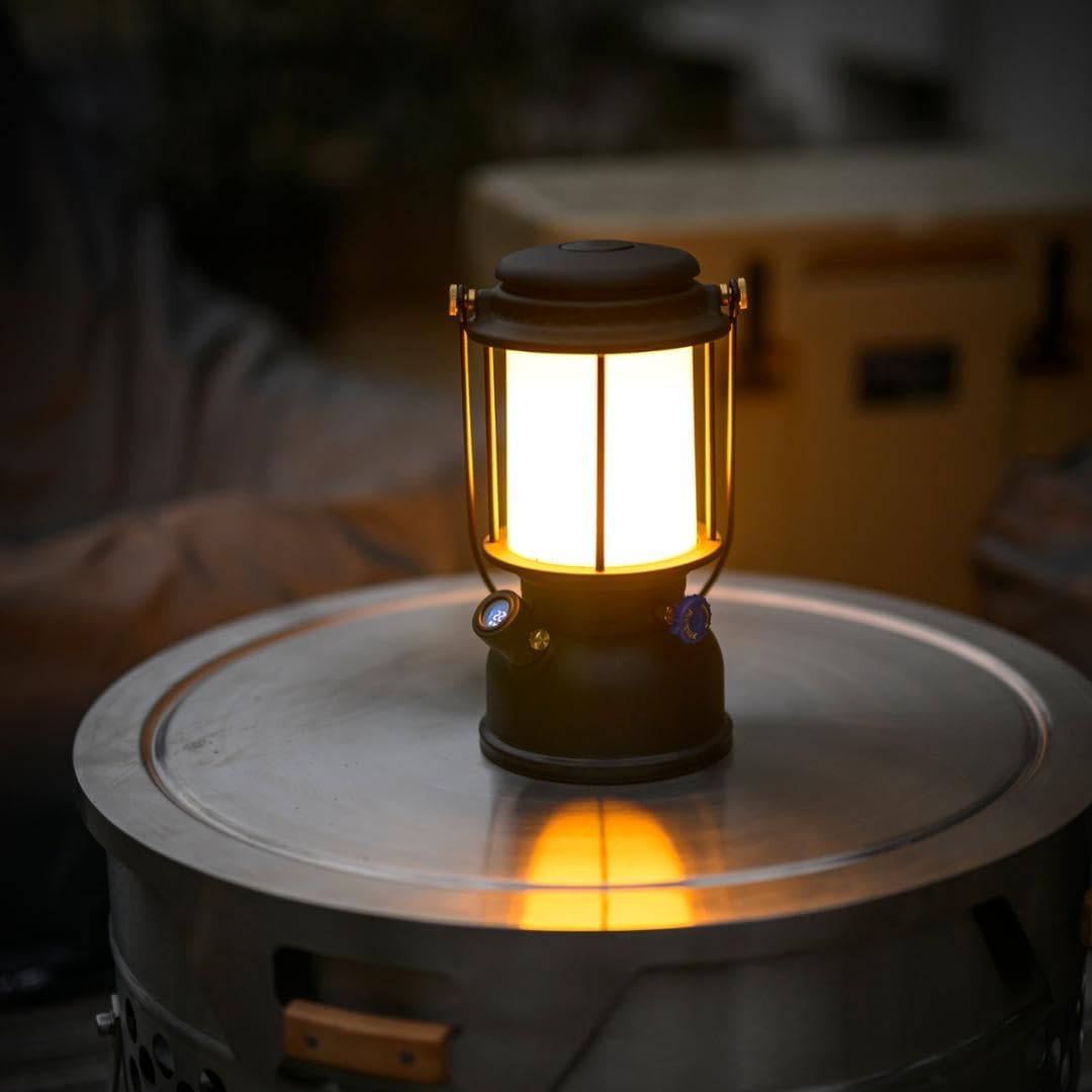 Petromax LM500 Led Laterne Black - dimmbar - 500 Lumen ideal für Camping und Outdoor-Abenteuer | Neue Charge von Petromax