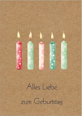 Grußkarte 3 - Alles Liebe zum Geburtstag von  Grußkarte