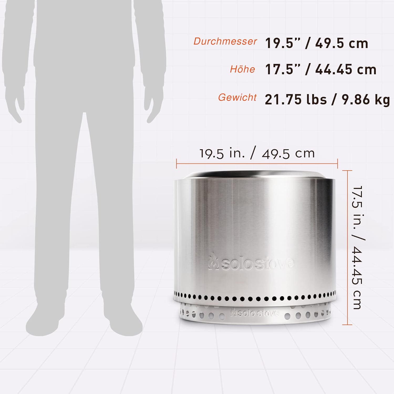 Solo Stove BONFIRE 2.0 + STAND STAINLESS STEEL / Edelstahl | Feuerschale - Feuerstelle - Feuertonne von Solo Stove Solo Stove BONFIRE 2.0 + STAND STAINLESS STEEL / Edelstahl | Feuerschale - Feuerstelle - Feuertonne von Solo Stove