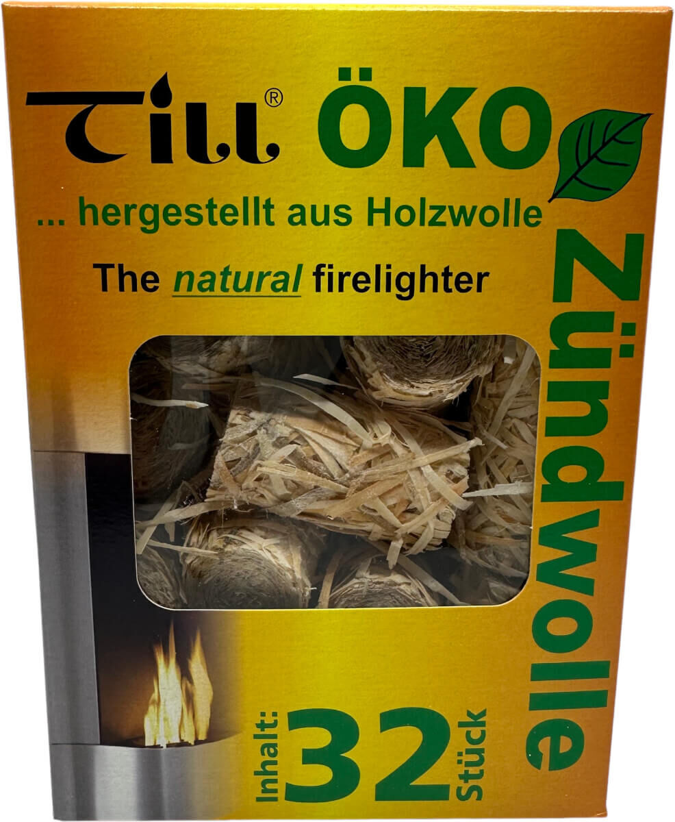 24x Till Öko Zündwolle | Grillanzünder | Ofennzünder | Kaminanzünder | 768 Anzünder von Till