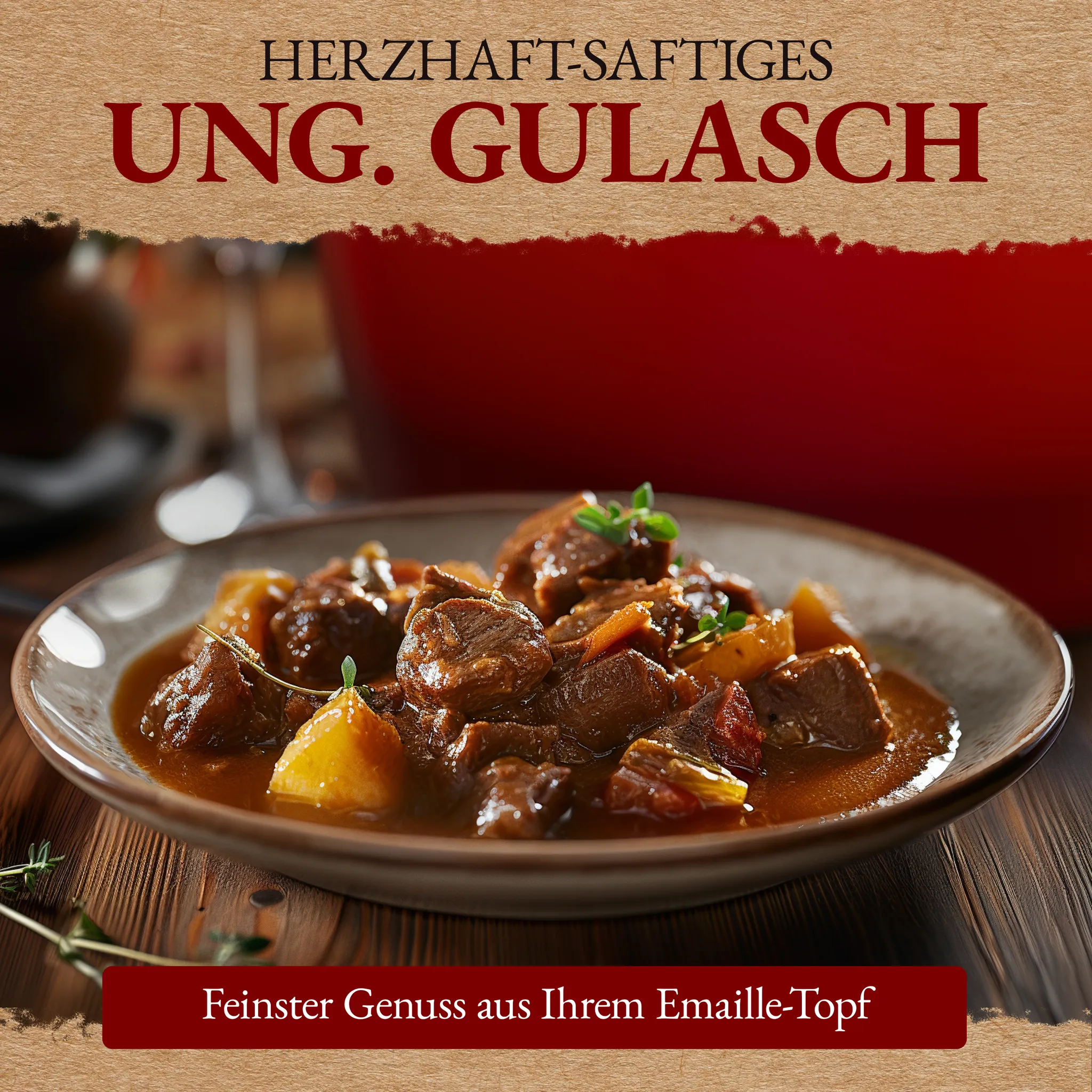 SCHMORGOLD Emaillierter Gusseisen Schmortopf mit Deckel - 26 cm - 4,7 Liter von SCHMORGOLD