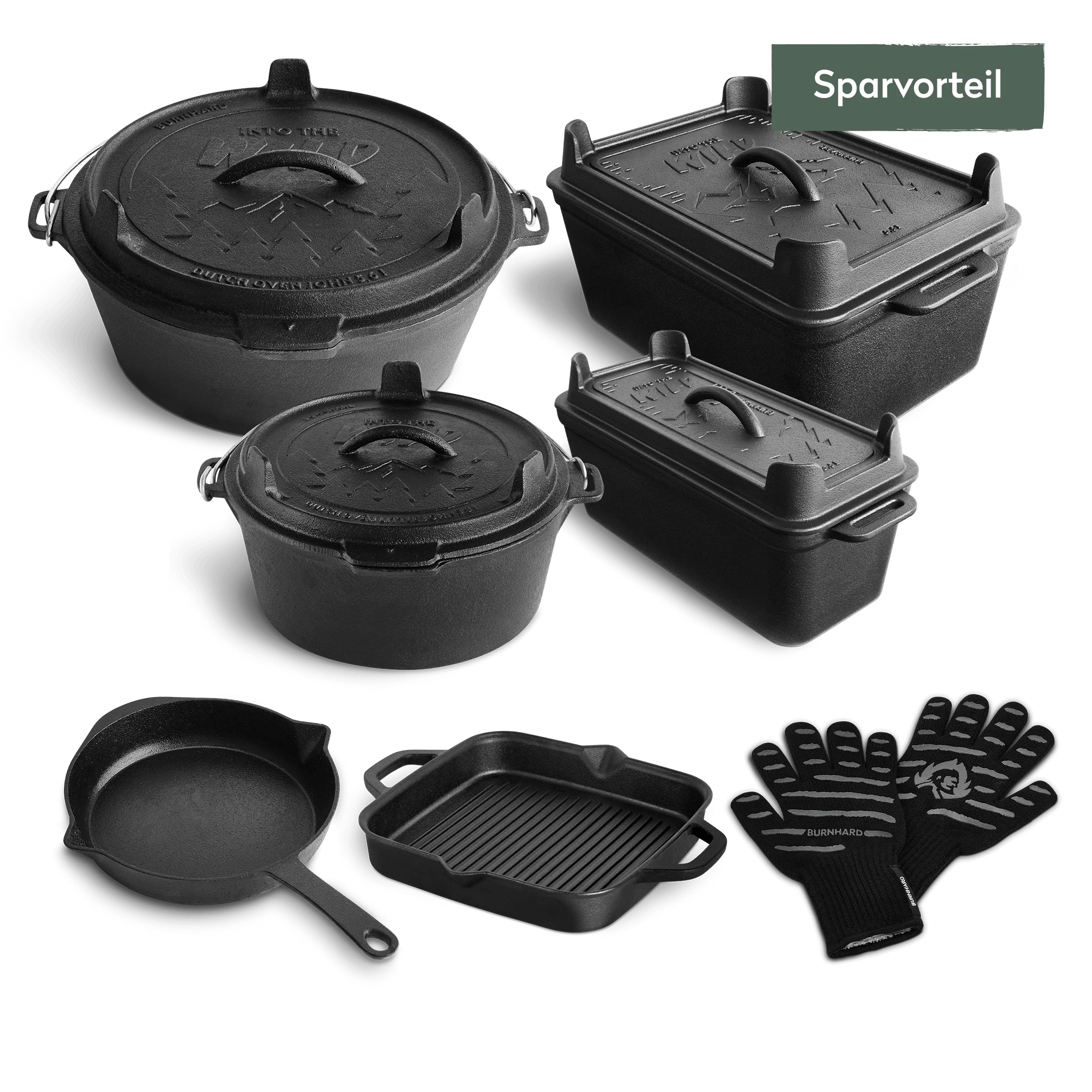 BURNHARD Gusseisen-Set 7-tlg. von BURNHARD