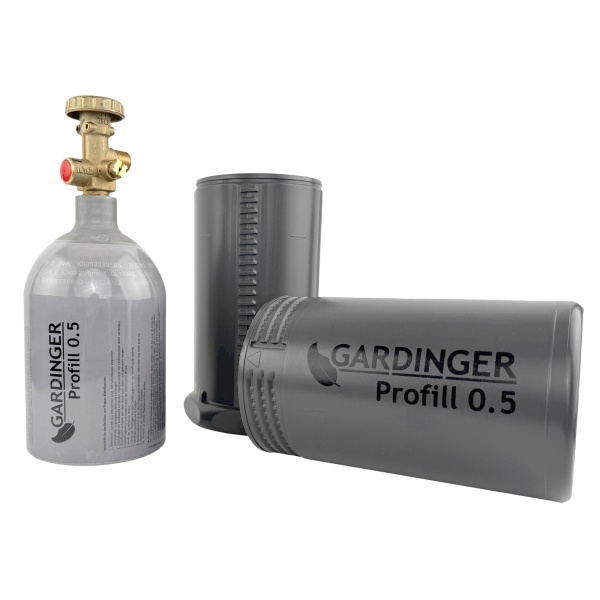 Befüllbare Aluminium Propanflasche Profill 0.5 - 2026er Prüfstempel