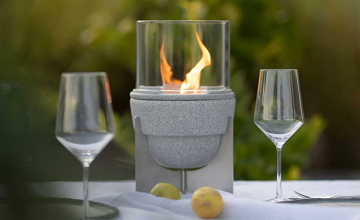 DENK Keramik Lichtglas-Aufsatz für Schmelzfeuer® Outdoor L Granicium® ~ SLG-LGA von DENK Keramik