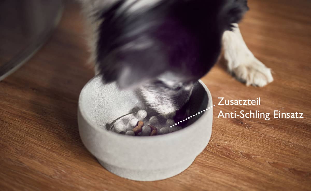 DENK Keramik Hundenapf L Granicium 2,1 Liter für Hunde mit langem Kopf | HLGR1 von DENK Keramik