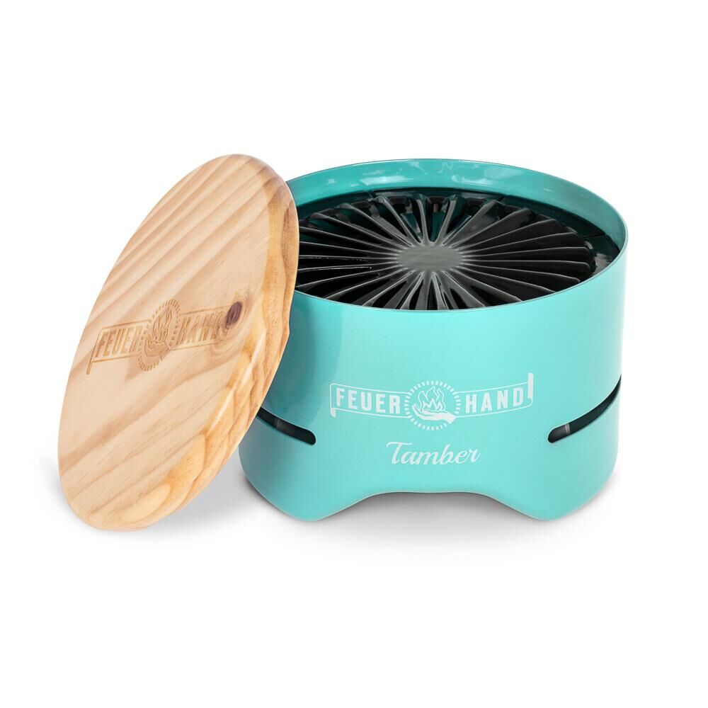 Feuerhand Tischgrill Tamber Light Green | Der ideale Tischgrill für genussvolle Momente zu zweit von Feuerhand