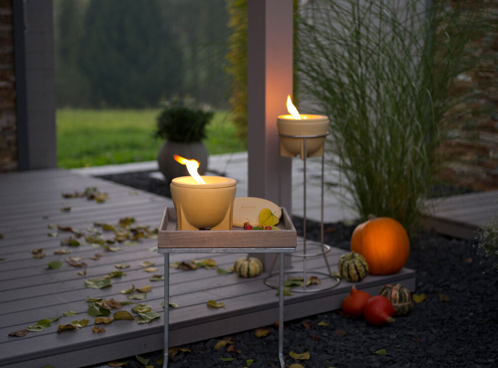 DENK Keramik Schmelzfeuer Outdoor (SFD) & Deckel CeraNatur (SFD-DE) von DENK Keramik