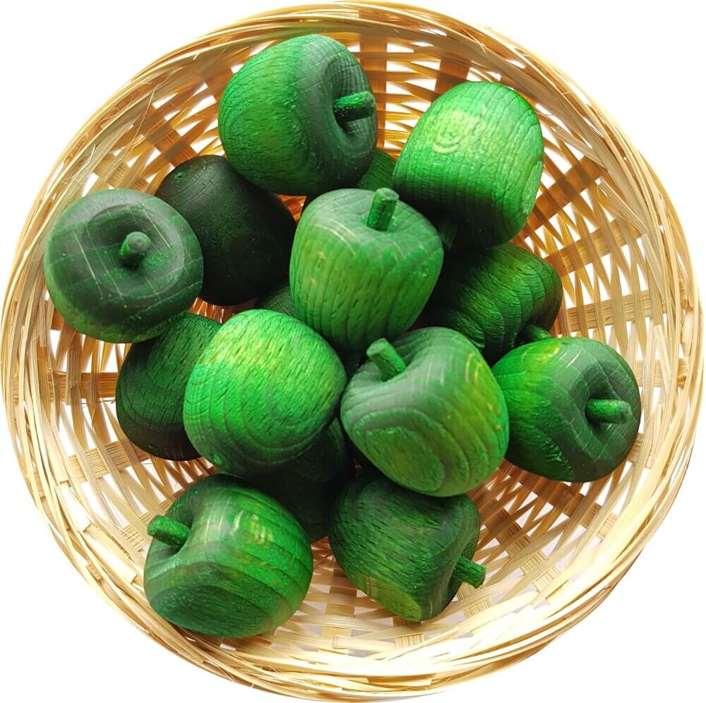 50x Grüner Apfel Duftholz zur Lufterfrischung und Raumbeduftung - Dufthölzer - Duftfrüchte - Duftkug von DuftHolz