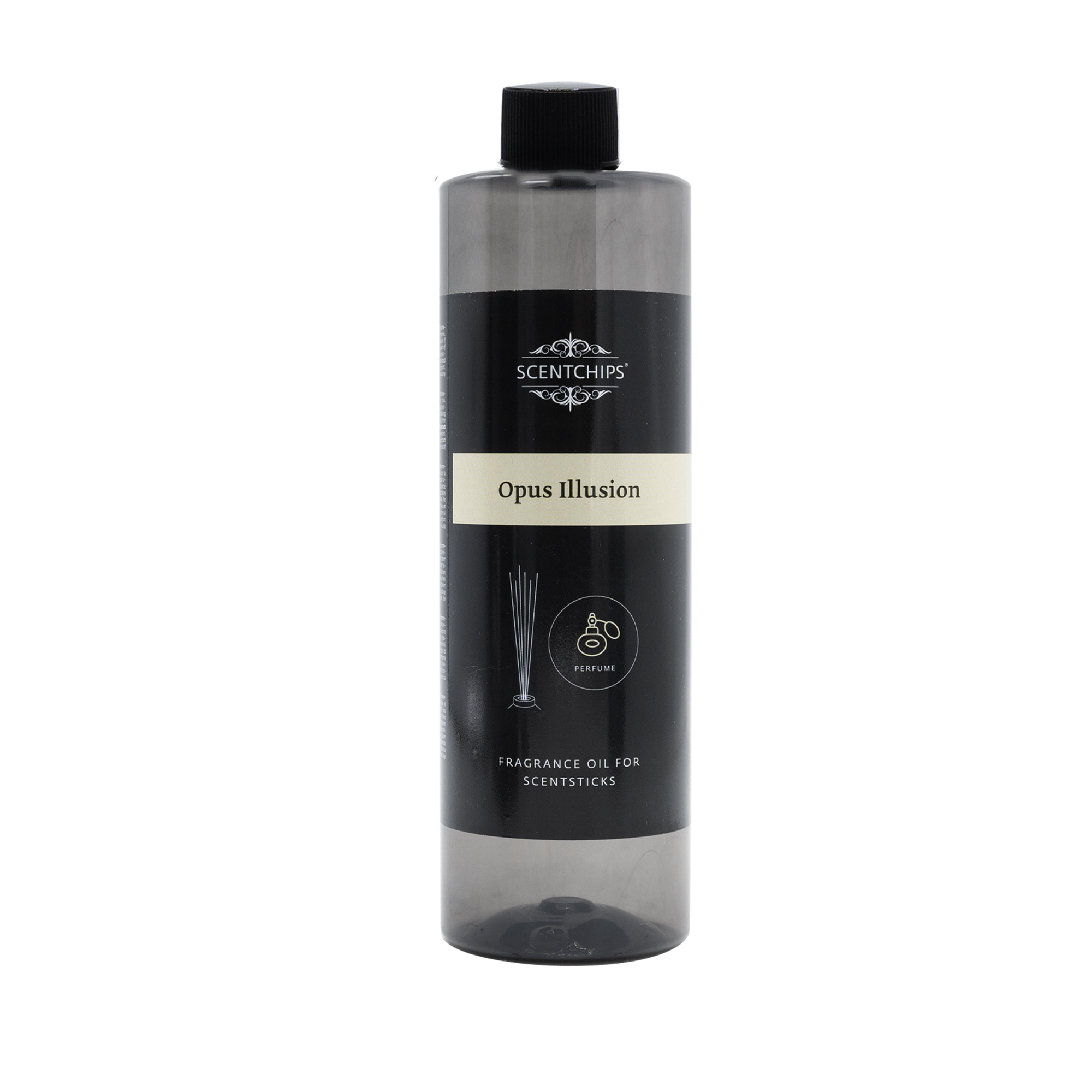 Scentchips® Geschenkset Duftstäbchen Opus Illusion mit Gradient grey Flasche von Scentchips®