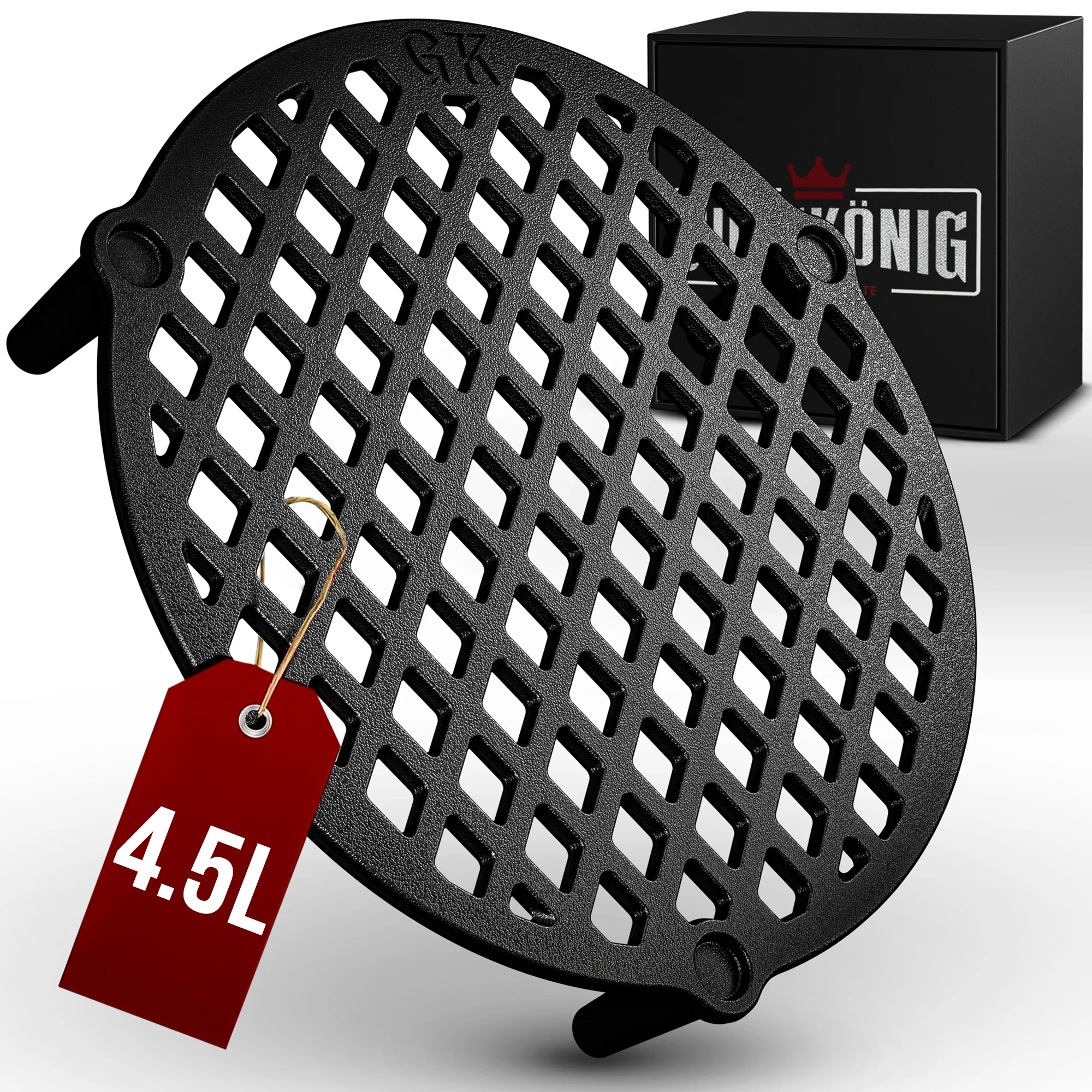 GUSSKÖNIG Gusseisen Stapelrost für Dutch Oven 4,5 Liter Ø 20cm von GUSSKÖNIG