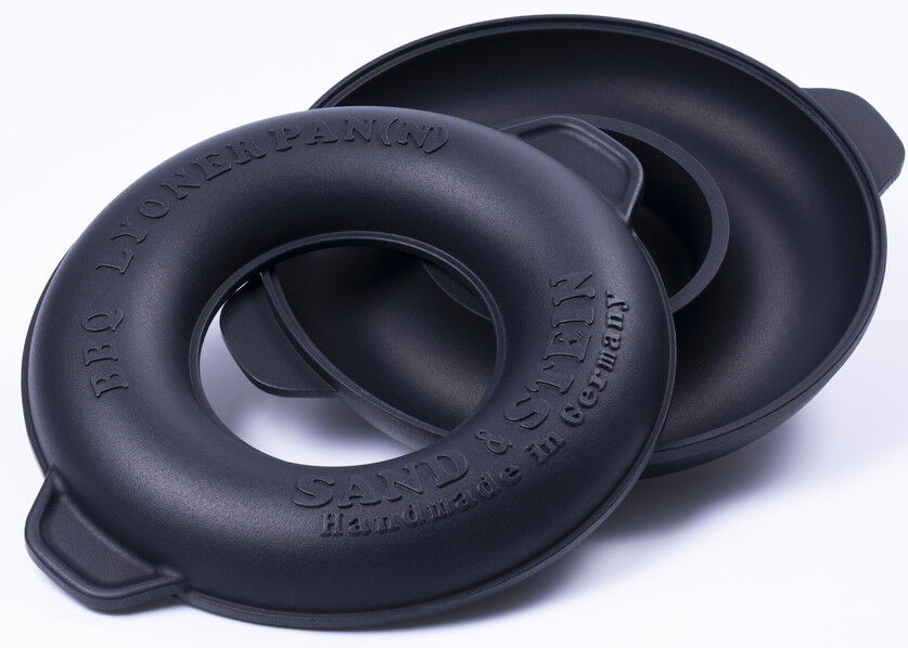 Original BBQ PAN Induktion | Lyonerpfanne aus Aluminiumguss Ø 23cm | Made in Germany von ITN Coatings