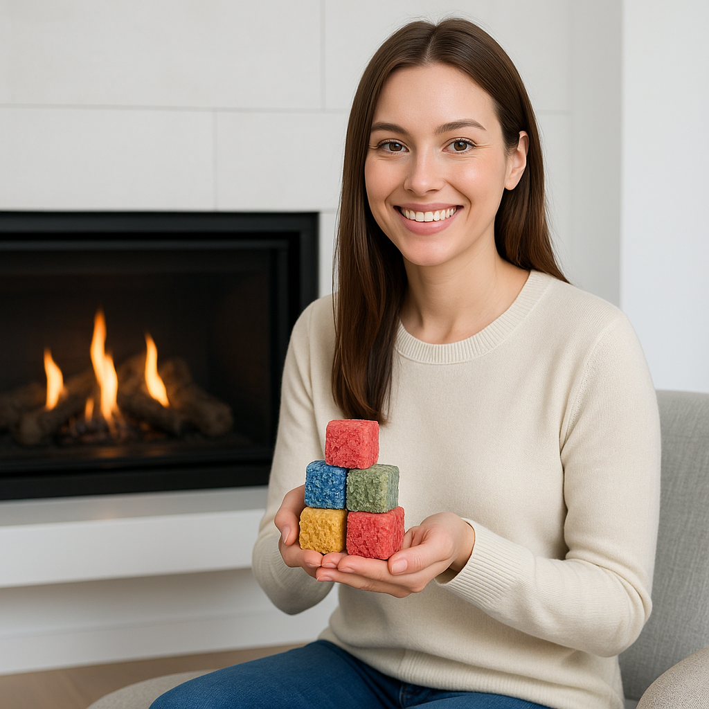 1 kg SILVER Fire Cubes - Ihr zuverlässiger Anzünder für Kamin, Ofen, Grill & Lagerfeuer von SILVER GmbH