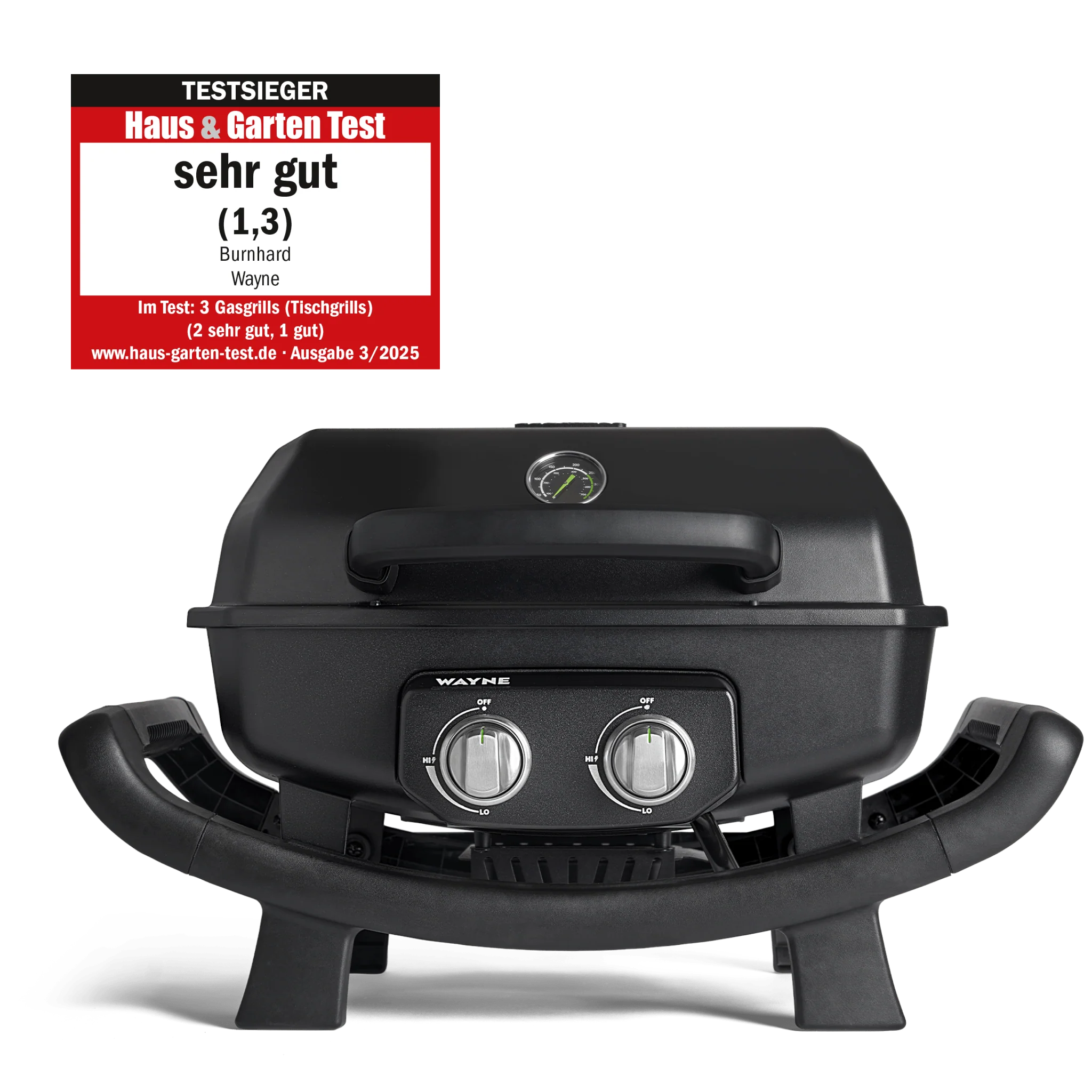 BURNHARD WAYNE Balkongrill 2-Brenner