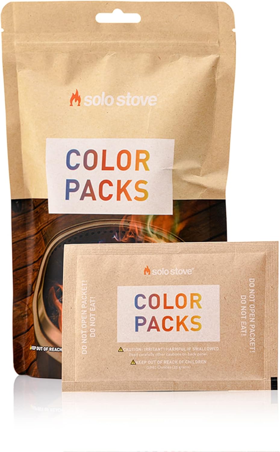 Solo Stove Color Packs - Buntes Feuerpulver - 10er Pack für Feuerstellen - Feuerschalen - Kamin und Lagerfeuer