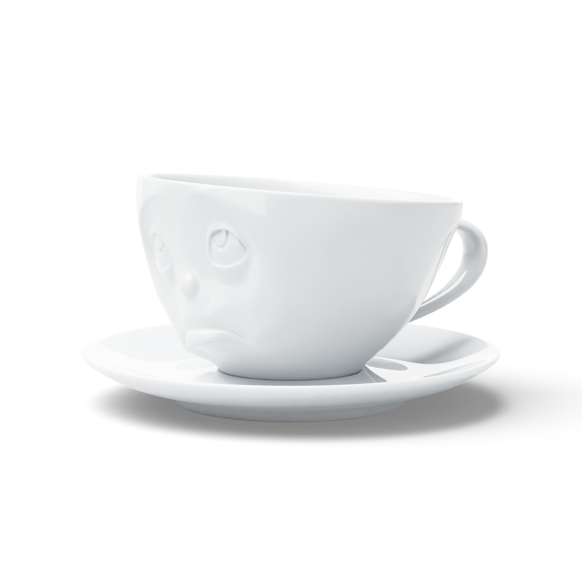 58products | Kaffeetasse Och bitte weiß 200 ml ideal für Kaffee + Tee + Kakao | Made in Germany von 58products