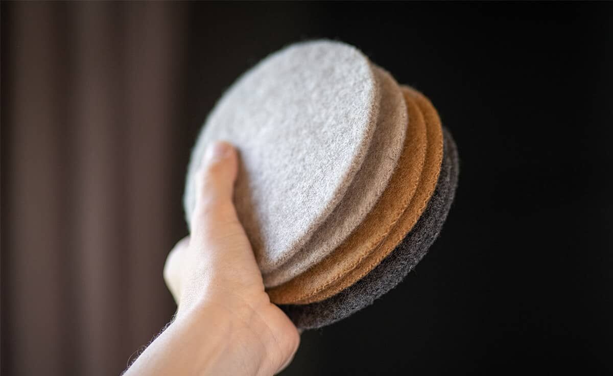 DENK Untersetzer Wolle 20 cm natur für Schmelzfeuer Outdoor von DENK Keramik