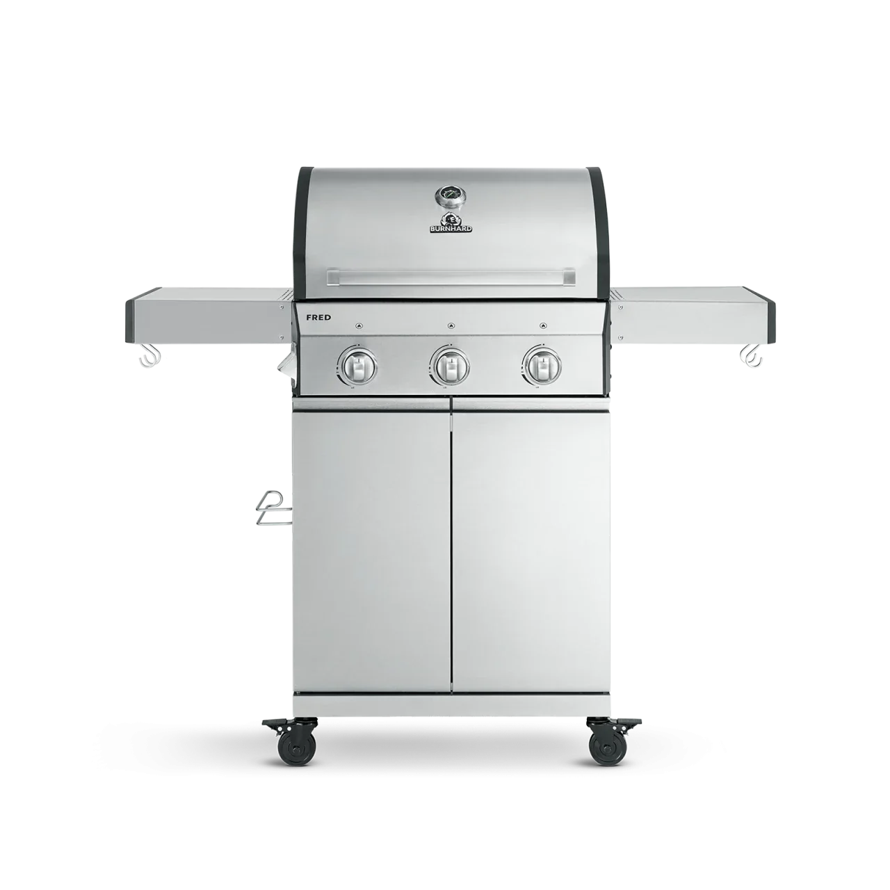 BURNHARD FRED Basic Gasgrill 3-Brenner in der Farbe Edelstahl