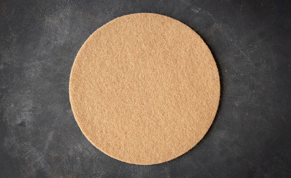 DENK Untersetzer Wolle 25 cm karamell für Schmelzfeuer Outdoor L Granicium