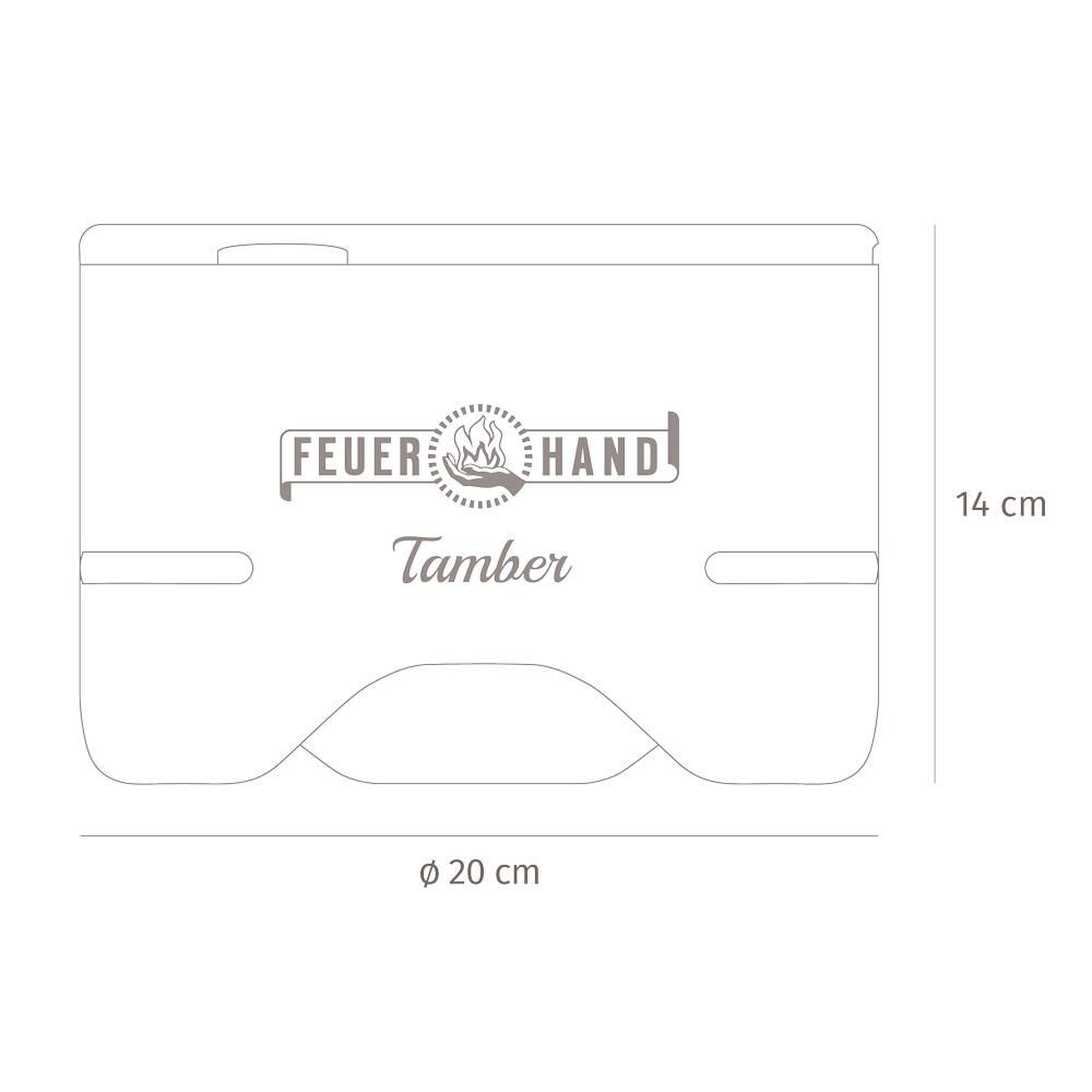 Feuerhand Tischgrill Tamber Light Green | Der ideale Tischgrill für genussvolle Momente zu zweit von Feuerhand