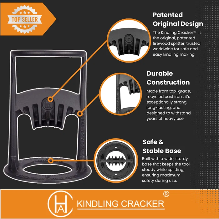 Holzspalter Kindling Cracker Original Premium-Set bis 16 cm Durchmesser