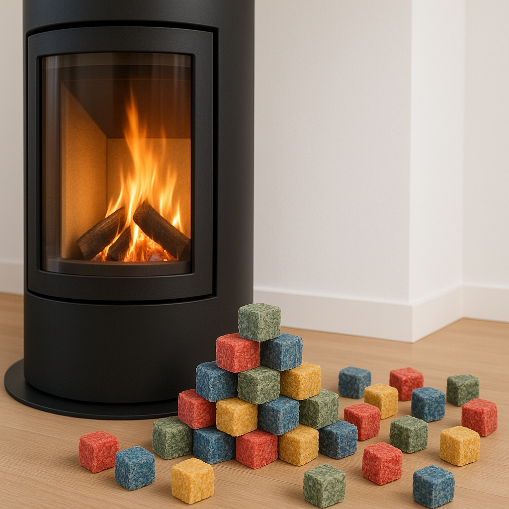 1 kg SILVER Fire Cubes - Ihr zuverlässiger Anzünder für Kamin, Ofen, Grill & Lagerfeuer