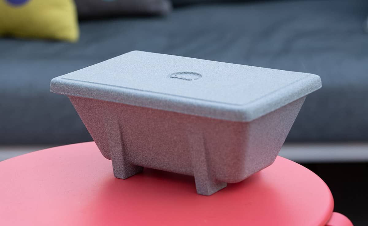 DENK Keramik Schmelzfeuer Outdoor XL Granicium + Wachs gefüllt | Deckel XL Granicium (SXLG+SXLG-DE) von DENK Keramik