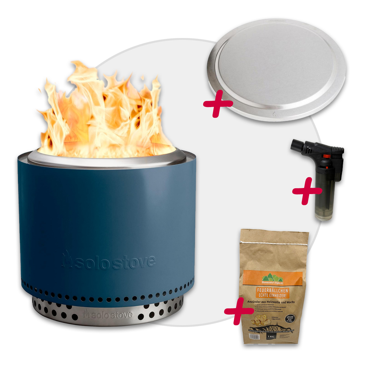 Solo Stove BONFIRE 2.0 + STAND Water + Edelstahl Deckel + 1kg Anzünder - AKTION 