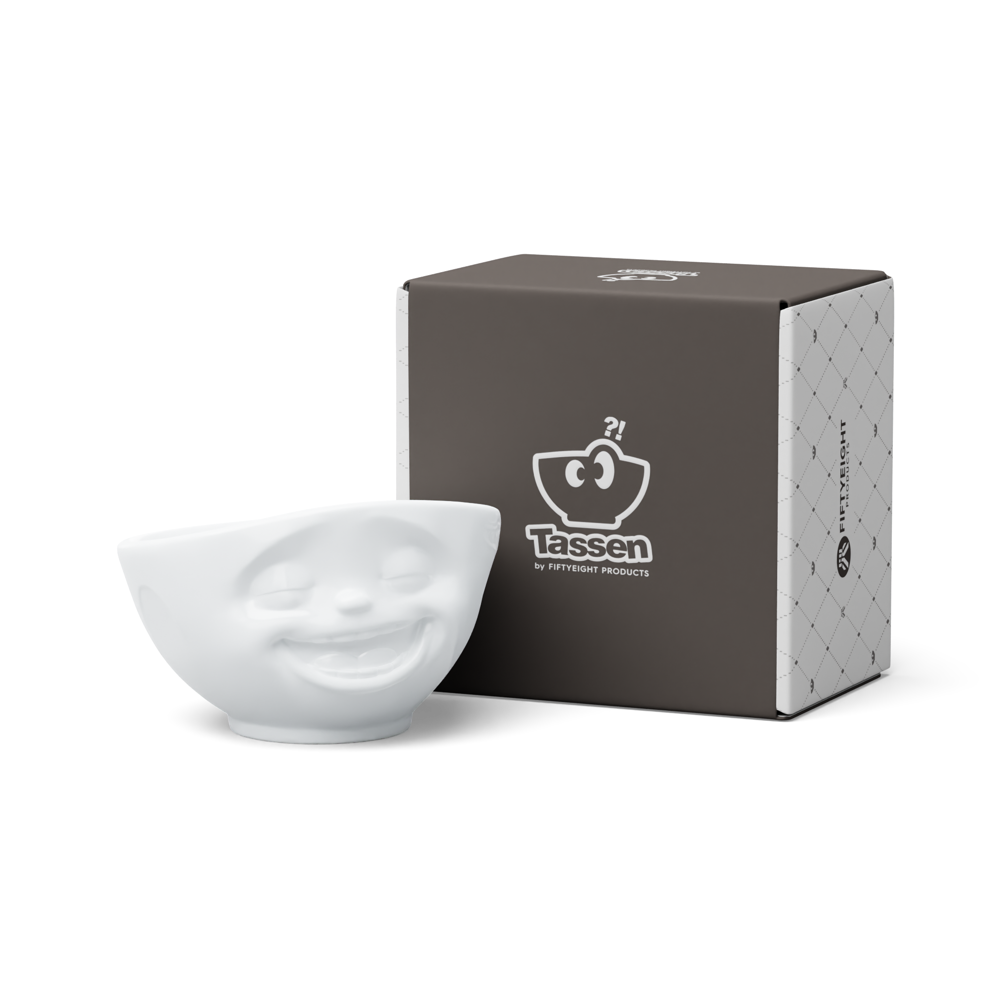 58products | XL Schale Lachend weiß 1000 ml | Made in Germany von 58products