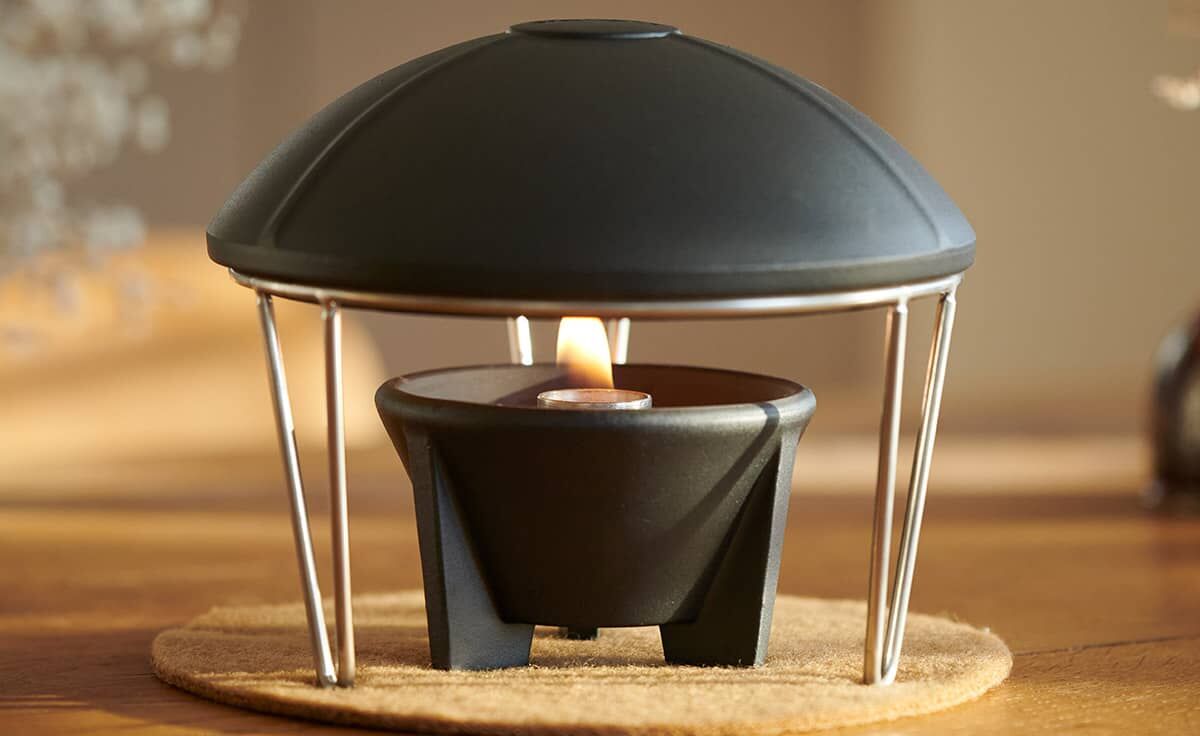 DENK Keramik Wärmehaube anthrazit für Schmelzfeuer® Indoor ~ SFWH-AN von DENK Keramik