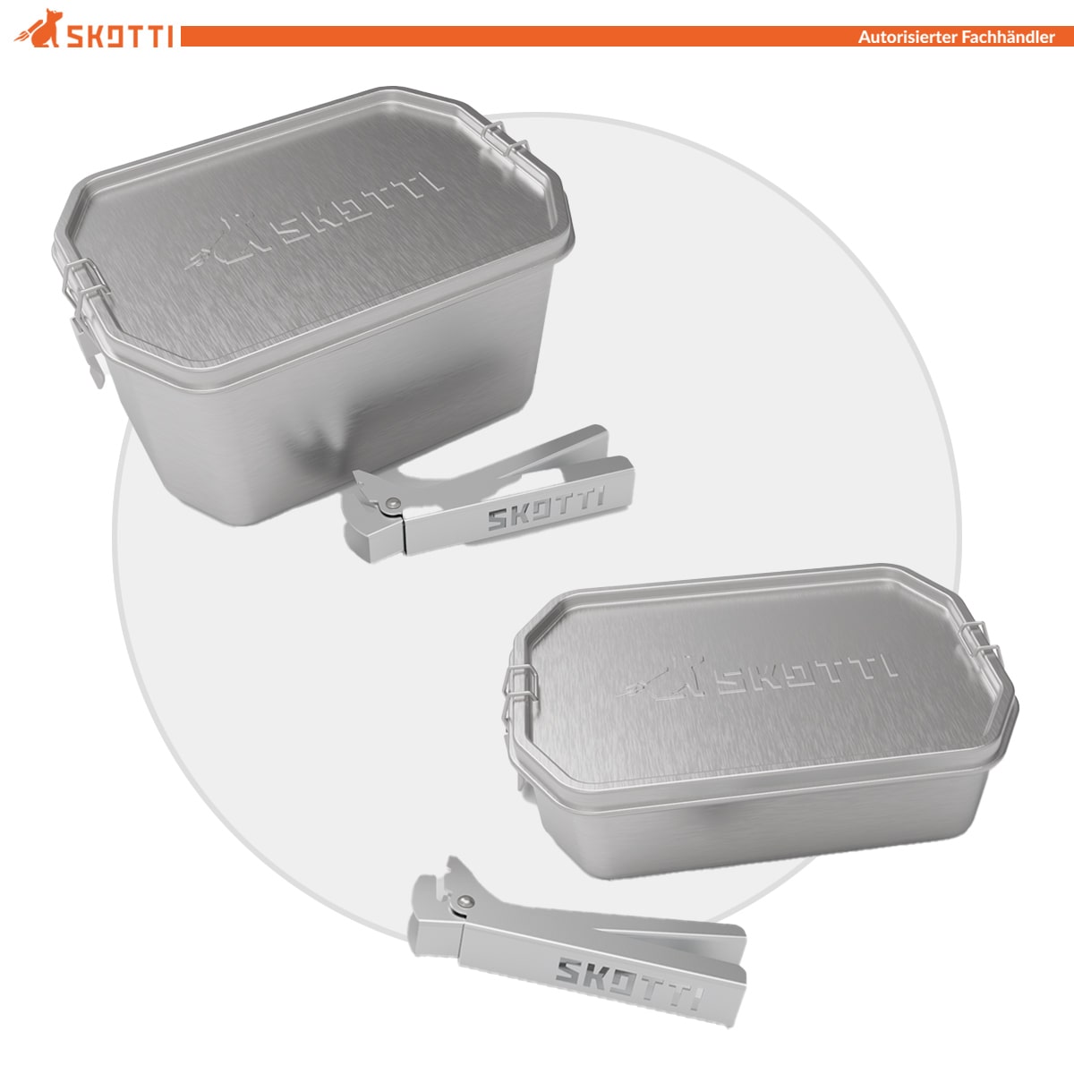 SKOTTI BOKS BUNDLE Edelstahl 1 Liter + 2,5 Liter