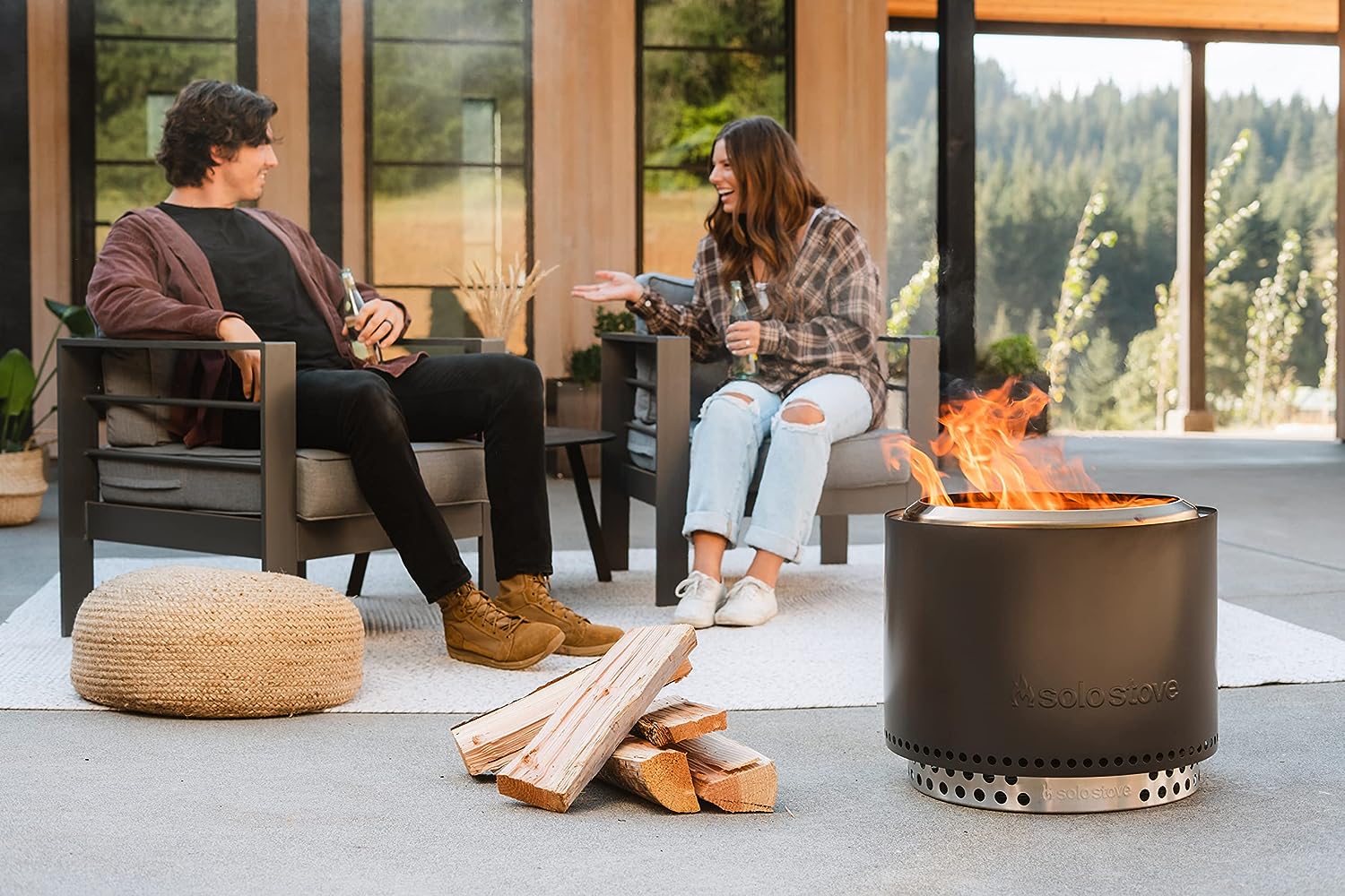Solo Stove BONFIRE 2.0 + STAND Ash / Anthrazit | Feuerschale - Feuerstelle - Feuertonne von Solo Stove