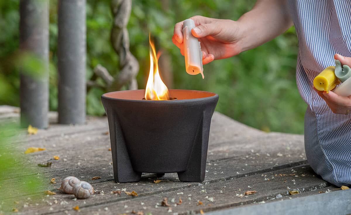 DENK Keramik Schmelzfeuer Outdoor (SFC) & Deckel CeraLava (SFC-DE) von DENK Keramik