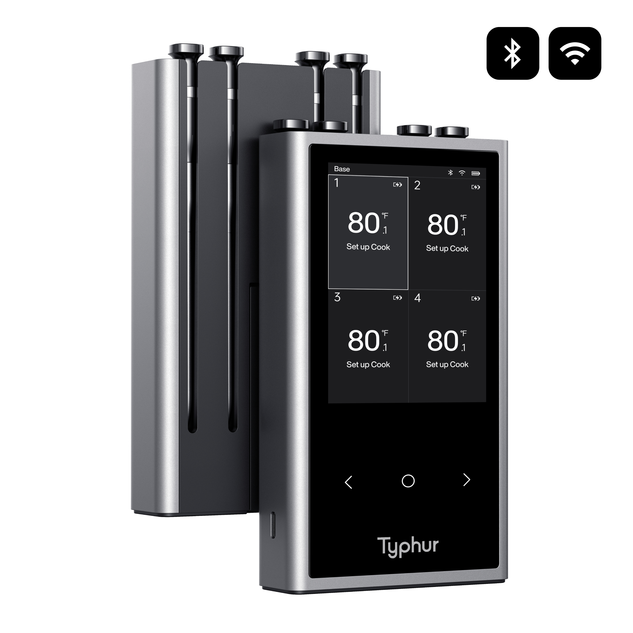 Typhur Sync Quad Wireless - Professionelles Digital Fleischthermometer IP67 wasserdicht von Typhur