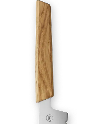 HORL® Brotmesser Eiche mit Triple Pro Cut Wellenschliff und Massivholzgriff 24 cm Klinge