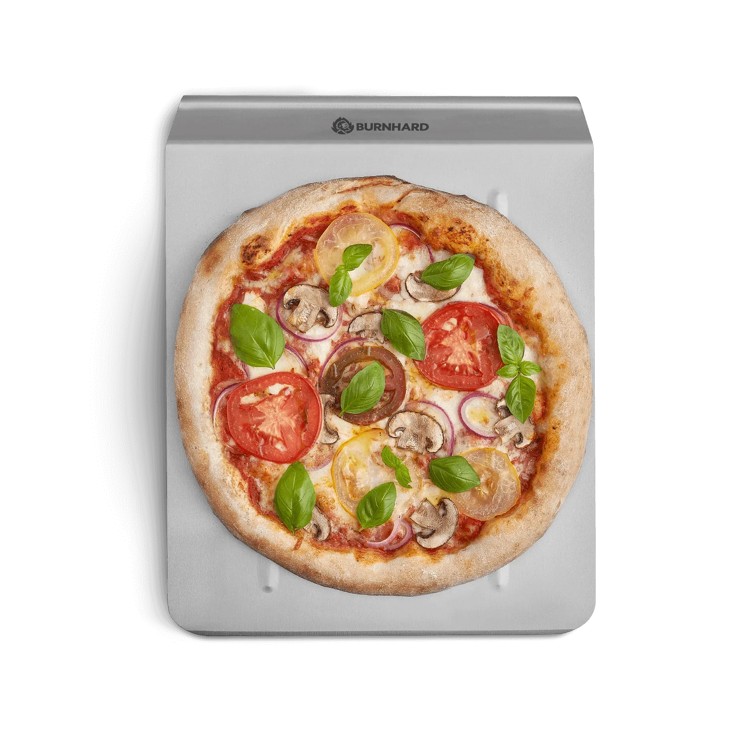 BURNHARD Pizzastein mit Pizzaschaufel - 38 x 30 x 1,5 cm von BURNHARD