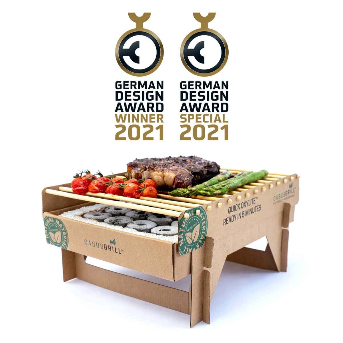 12x Einweg-Grill von CasusGrill: Biologisch abbaubar & aus 100% natürlichen Materialien hergestellt von Casus Grill