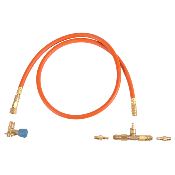 Anschlussset für BURNHARD JONES 2-Brenner & SKOTTI MAX - 1,3m Adapterschlauch mit Schnellkupplung von HUW24