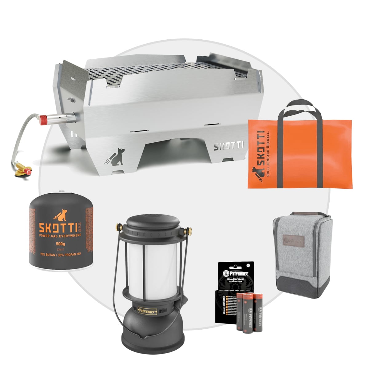 Outdoor-Bundle SKOTTI Grill 2.0 & Petromax LM500