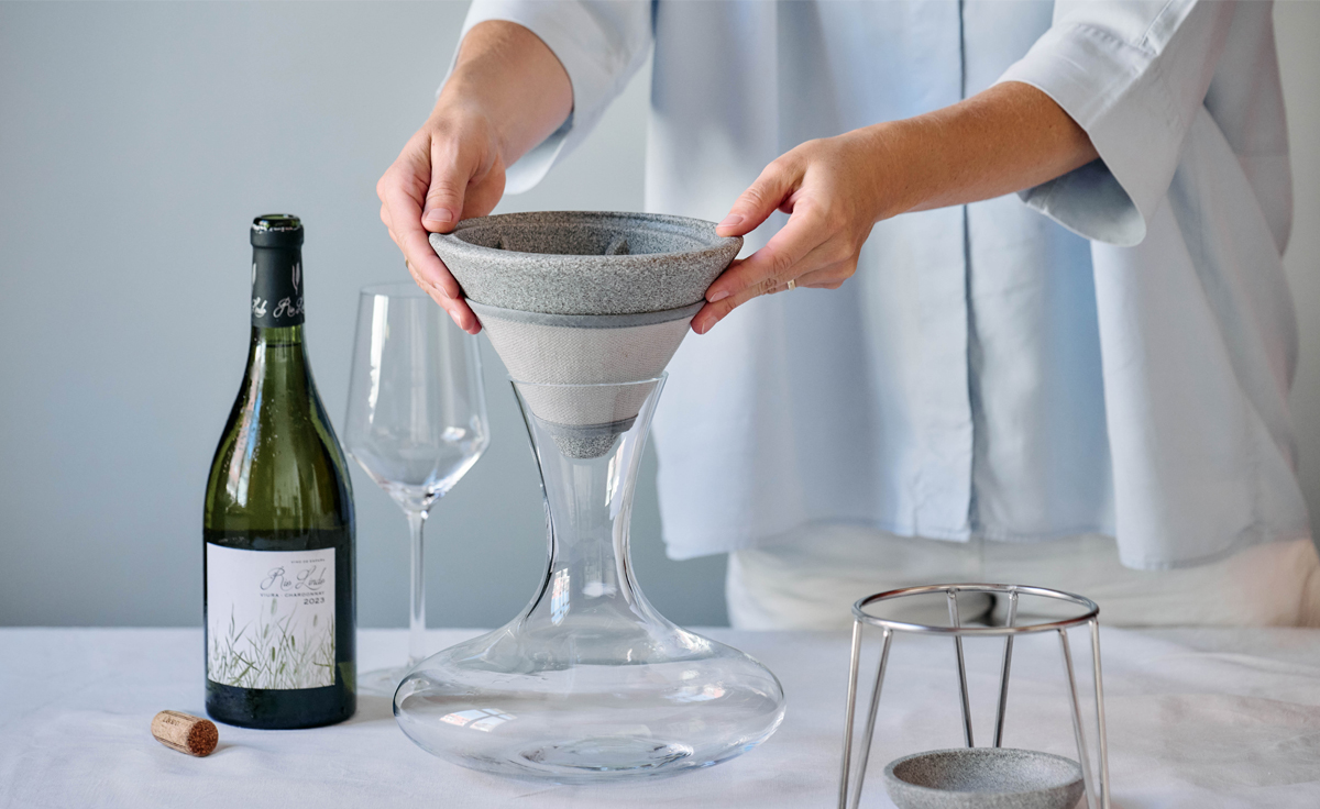 DENK Keramik Weinaktivierer CeraActiv® | Weinbelüfter für Rotwein, Weißwein & Spirituosen - WA