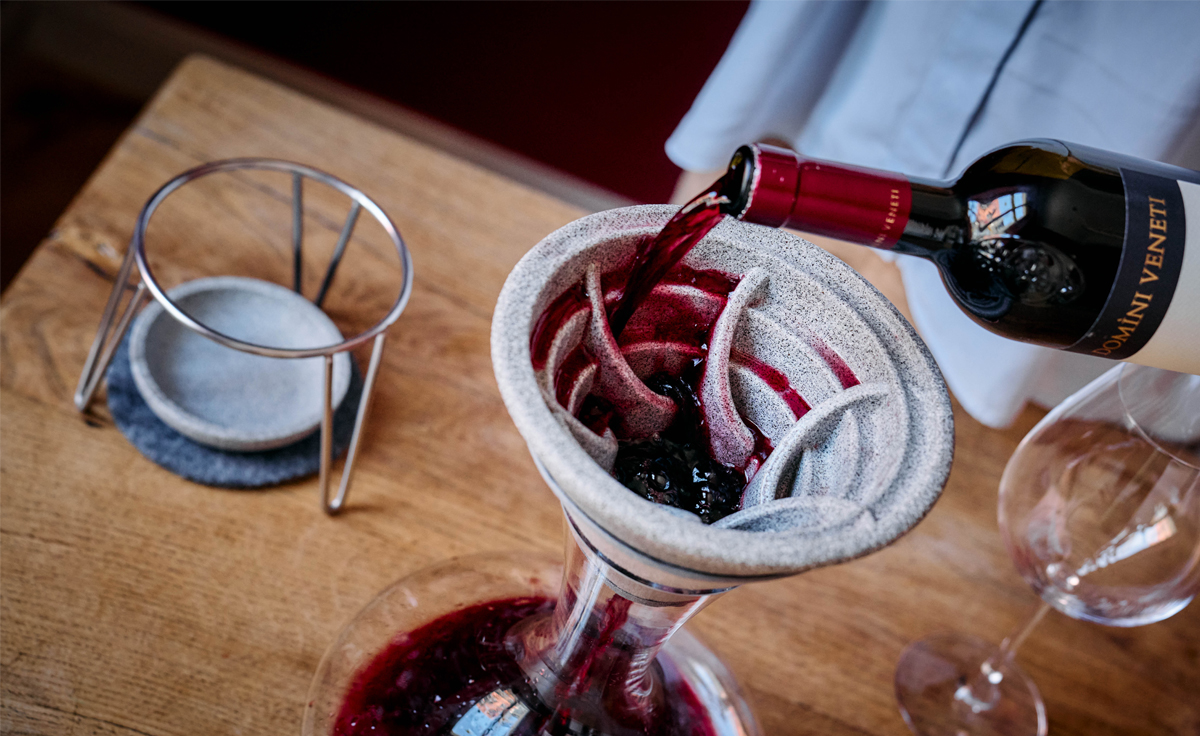 DENK Keramik Weinaktivierer CeraActiv® | Weinbelüfter für Rotwein, Weißwein & Spirituosen - WA