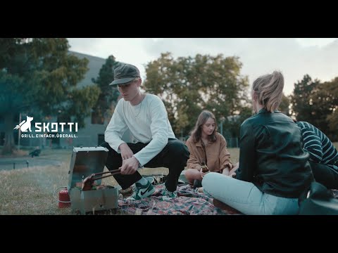 SKOTTI Grill 2.0 aus Edelstahl + Gasschlauch mit Regulator